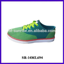 Patineta zapatos con punto superior de los zapatos casuales con flyknit tejidos de zapatos casuales